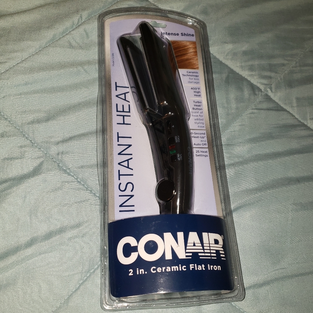 New in Package Conair 2 inch Ceramic Flat Iron